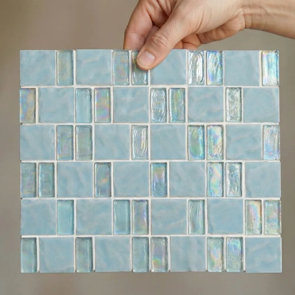 Glaile 308×264 mm Glass & Ceramic Mosaic Tiles | GR Series | <span style="color:red"> Made in Japan</span> For Sale