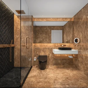FORMA BROWN – Glossy Vitrified Tile | Marble Look For Sale