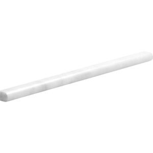 Glacier Honed Pencil Liner Marble Moldings 1/2×12 For Sale