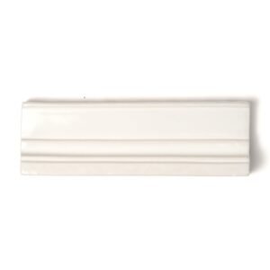 Marsala Bianco Glossy Ogee Trim Ceramic Moldings 2×6 For Sale