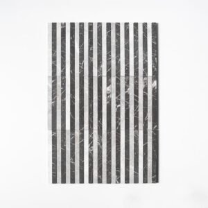 Iris Black,Avalanche Honed Mod Stripes Marble Mosaics 12×12 For Sale