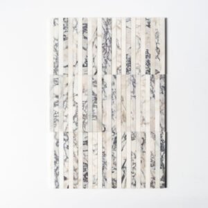 Calacatta Picasso,Calacatta Renaissance Honed Mod Stripes Marble Mosaics 12×12 For Sale