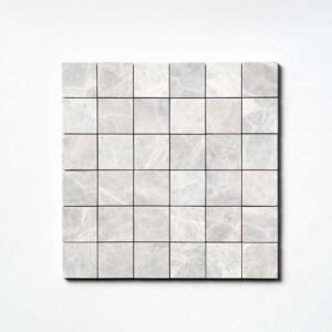 Vanilla Celeste Honed 2×2 Marble Mosaics 12×12 For Sale