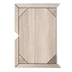 Haisa Light Honed Serie Parquet Marble Mosaics 12 1/4×16 3/16 For Sale