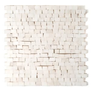 Bianco Dolomiti Honed Tessera Marble Mosaics 11 3/4×12 For Sale