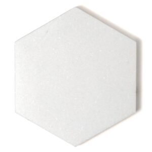 Thassos White Polished Hexagon Marble Tile 5 25/32×5 For Sale
