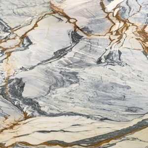 Calacatta Picasso Classic Polished Marble Slab Random For Sale