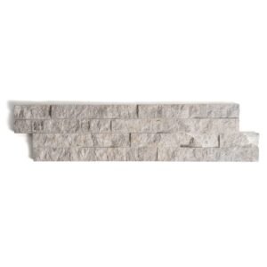 Silver Shadow Split Face Marble Ledger Panel 6×24 For Sale