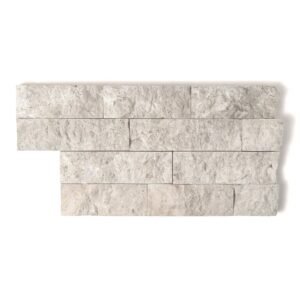 Silver Shadow Split Face Marble Ledger Panel 6×12 For Sale