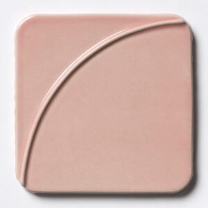 Blush Glossy Mandala Ceramic Tile 6×6 For Sale