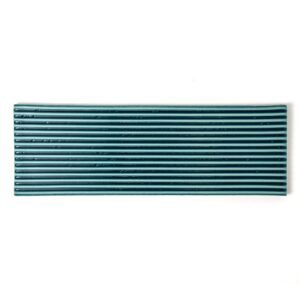Aquamarie Glossy Thin Fluted Ceramic Tile 4×12 For Sale