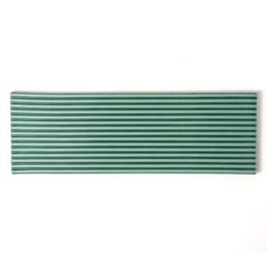 Sage Glossy Thin Fluted Ceramic Tile 4×12 For Sale
