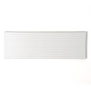 Royal White Glossy Thin Fluted Ceramic Tile 4×12 For Sale