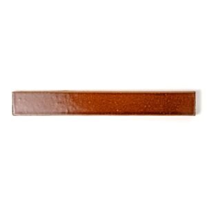 Burnt Caramel Glossy Ceramic Tile 1 1/2×11 3/8 For Sale