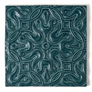 Mar Leather Baraque Ceramic Accent Tiles 6×6 For Sale