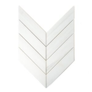 Snow White Honed Bosphorus Marble Mosaics 13 7/16×13 7/16 For Sale