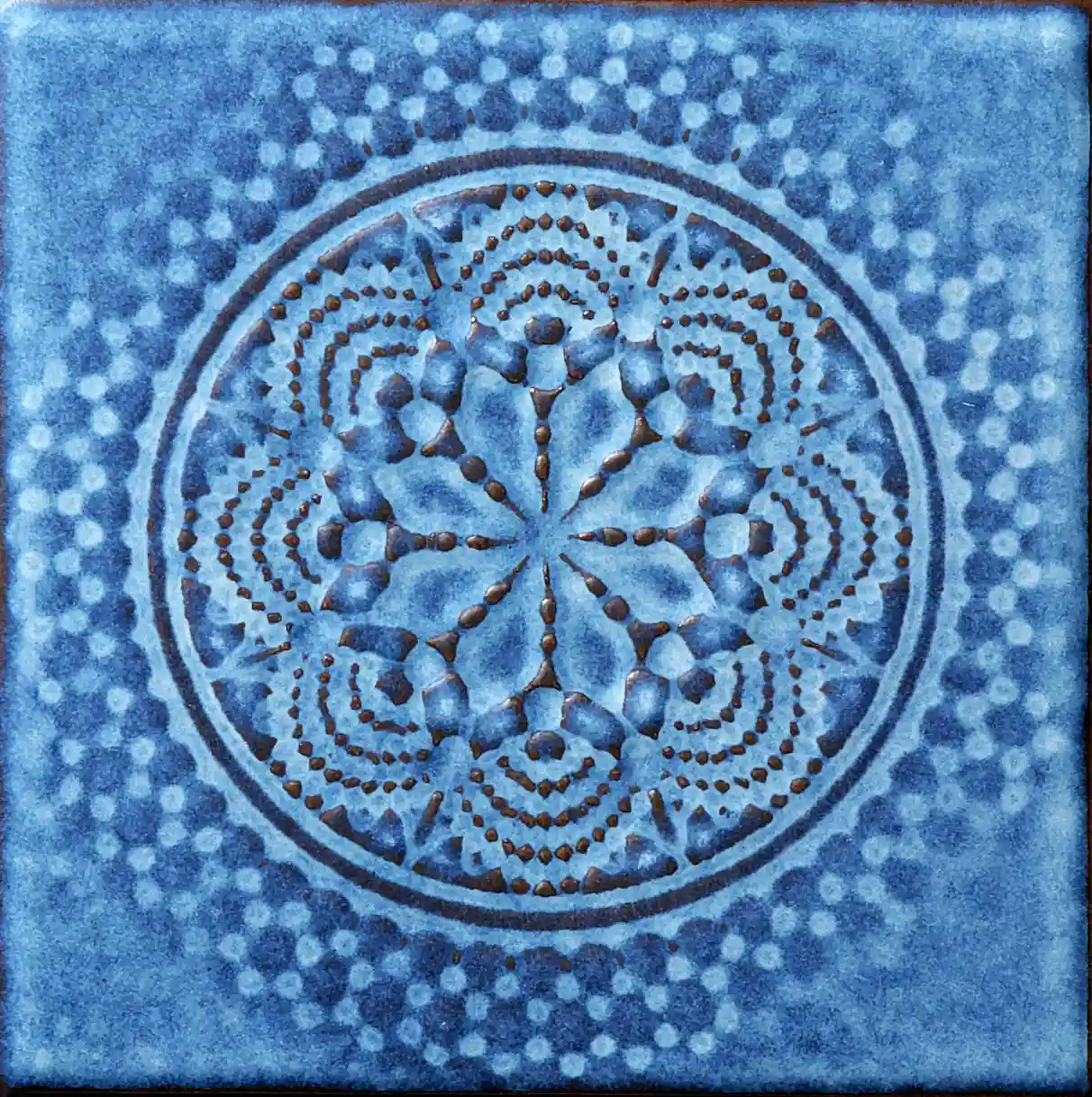 Fog by Ray Tile LLC | 147×147 mm glazed tile collection | Soft blues and whites <span style="color:red"> Made in Japan</span> For Sale - Image 3
